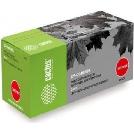 Картридж лазерный Cactus CS-C040HBK черный (12500стр.) для Canon...