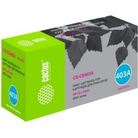 Картридж лазерный Cactus CS-CE403A пурпурный (6000стр.) для HP C...