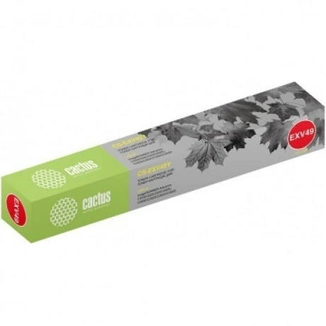 Картридж лазерный Cactus CS-EXV49Y желтый (19000стр.) для Canon ...