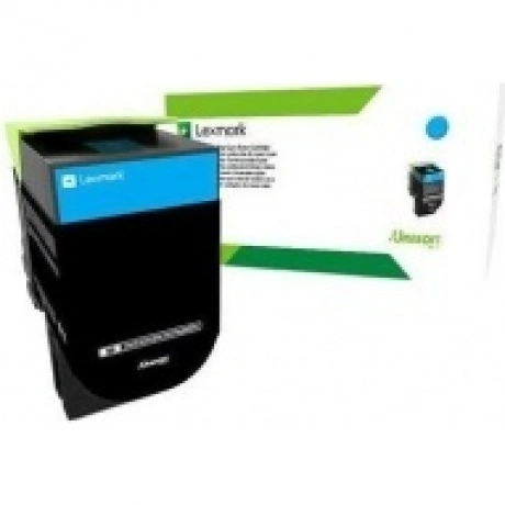 Картридж лазерный Lexmark 80C8SCE голубой