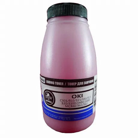 Тонер Black&White OPR-801M-50 для Oki (фл. 50г) Magenta