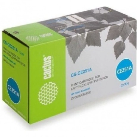Картридж лазерный Cactus CS-CE251A голубой (7000стр.) для HP CLJ...