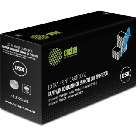 Картридж лазерный Cactus CS-CE505X-MPS черный (13000стр.) для HP...