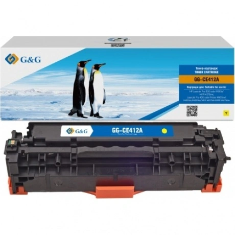 Картридж G&G HP CE412A желтый 2.6k с чипом