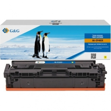 Картридж G&G HP CF402X/201X желтый 2.3k с чипом