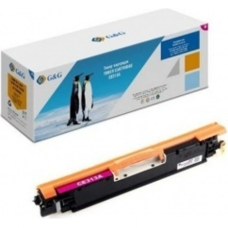 Тонер-картридж G&G HP CE313A/126A/Canon 729 красный 1k с чипом