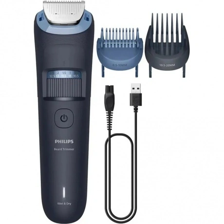 Триммер Philips BT3665/15 темно-серый (насадок в компл:2шт)