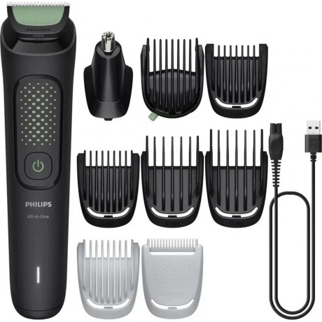 Триммер Philips MG3945/15 черный (насадок в компл:8шт)
