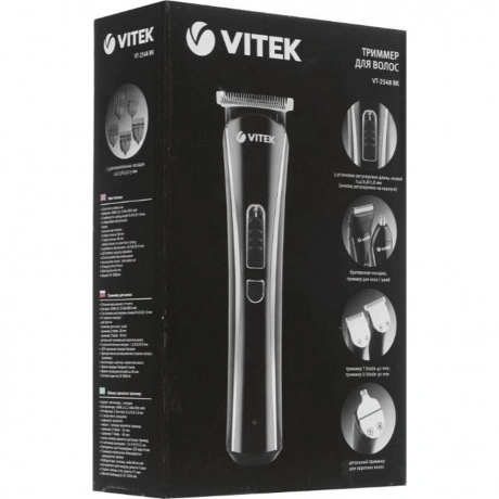 Триммер Vitek Euphoria VT-2548 черный (насадок в компл:5шт)