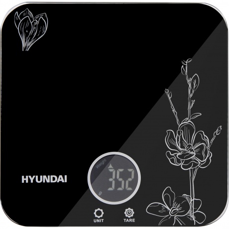 Весы кухонные электронные Hyundai HYS-KG421 черный - фото 1