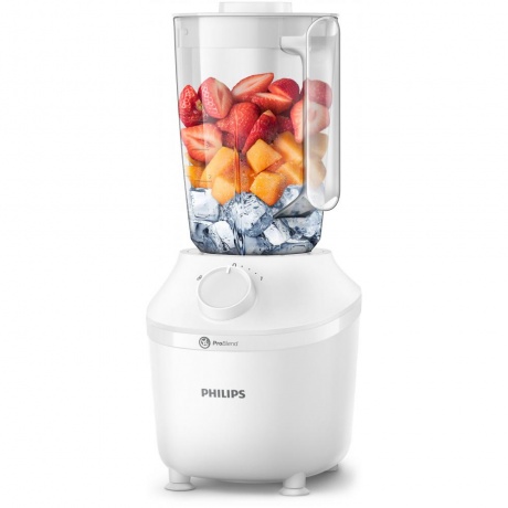 Блендер стационарный PHILIPS HR2041/00 white, мощность 450 Вт, кувшин 1,9л - фото 2