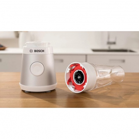 Блендер стационарный Bosch MMB2111T, 450 Вт. серебристый - фото 3