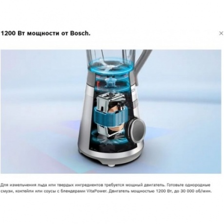 Блендер стационарный Bosch MMB6141W - фото 13