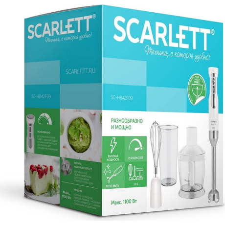 Блендер Scarlett SC-HB42F09 белый - фото 4