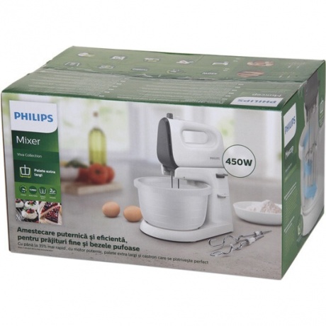 Миксер стационарный Philips HR3745 450Вт белый/серый - фото 12