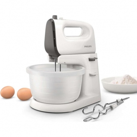 Миксер стационарный Philips HR3745 450Вт белый/серый - фото 3