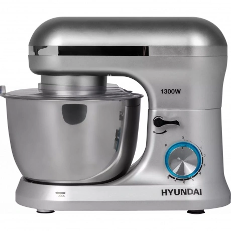 Миксер планетарный Hyundai HYM-S6551 серебристый