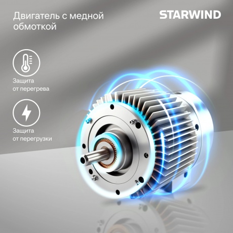 Миксер планетарный Starwind SPM6161 1300Вт мятный - фото 28