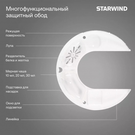 Миксер планетарный Starwind SPM2152 1500Вт кремовый - фото 27