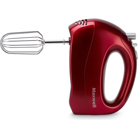 Миксер ручной Maxwell MW-1357 R 300Вт красный - фото 2
