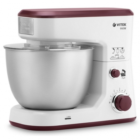 Миксер планетарный Vitek VT-1432 900Вт белый - фото 1