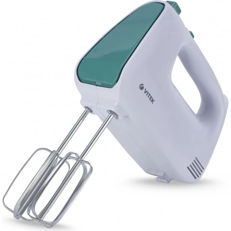 Миксер ручной Vitek VT-1490 600Вт белый/зеленый
