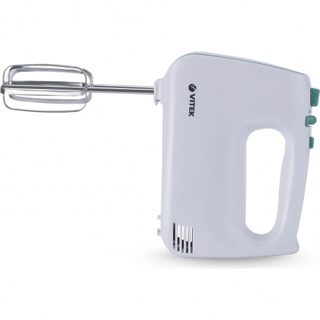 Миксер ручной Vitek VT-1490 600Вт белый/зеленый - фото 3