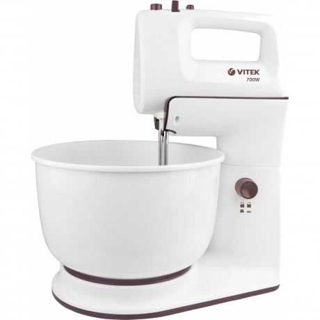 Миксер стационарный Vitek VT-1416 W 700Вт белый/коричневый
