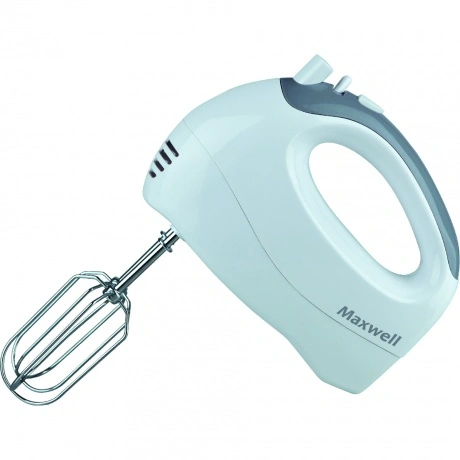 Миксер ручной Maxwell MW-1356 W 300Вт белый/серый