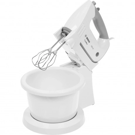 Миксер Bosch MFQ36460S с чашей, 450Вт белый/серый