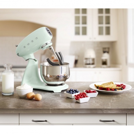 Миксер планетарный Smeg SMF03PGEU пастельный зеленый - фото 7