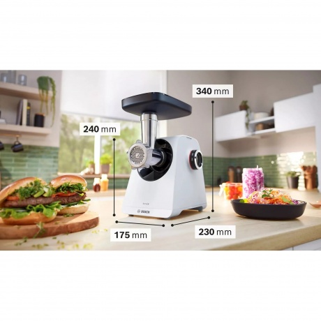 Мясорубка Bosch MFWS420W - фото 4