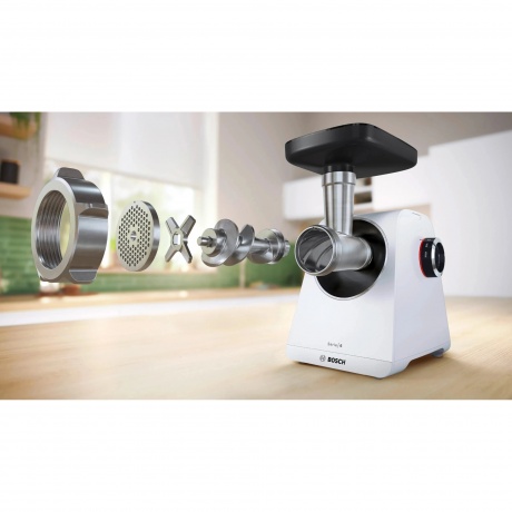 Мясорубка Bosch MFWS609W 2100Вт белый/черный - фото 12