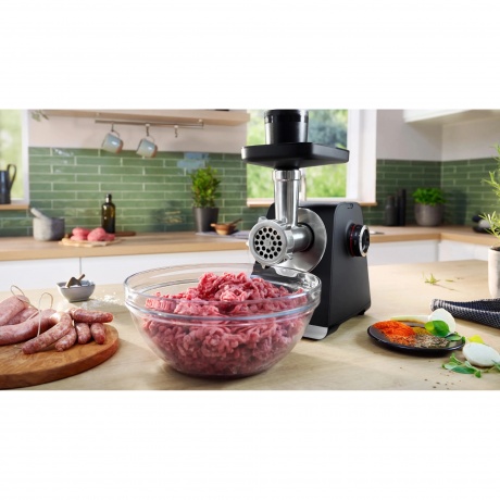 Мясорубка Bosch MFWS640B 2100Вт черный - фото 13
