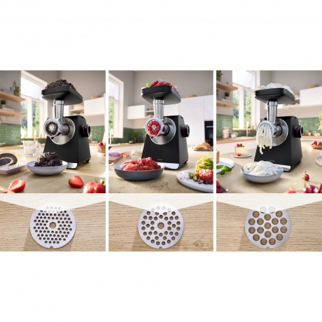 Мясорубка Bosch MFWS640B 2100Вт черный - фото 4