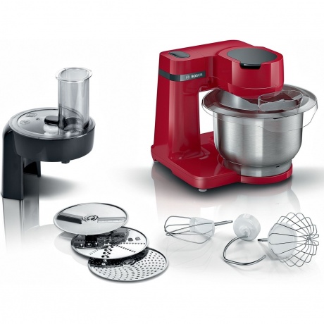 Кухонный комбайн Bosch MUMS2ER01 красный - фото 1