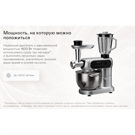 Кухонная машина Garlyn S-450 - фото 13