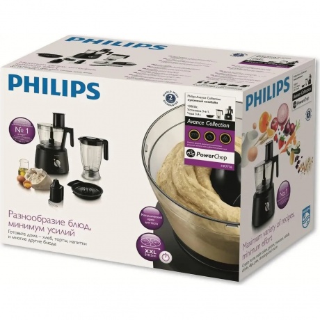Кухонный комбайн Philips HR7776/90 черный - фото 6