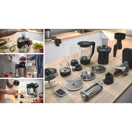 Кухонная машина Bosch MUMS6ZS17 планетар.вращ. 1600Вт черный - фото 4