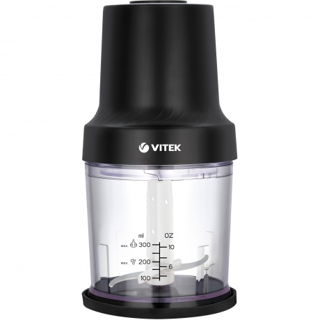 Измельчитель электрический Vitek VT-7131 0.3л. 800Вт черный - фото 1