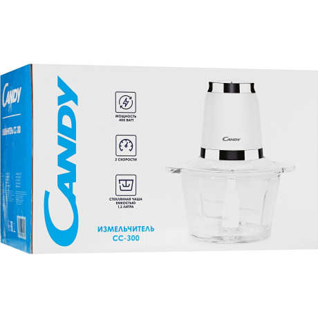 Измельчитель электрический Candy CC-300 1.2л. 400Вт белый - фото 8