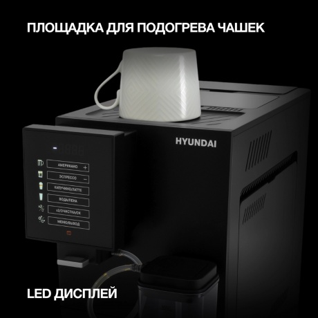 Кофемашина Hyundai HAM-5405 1350Вт черный - фото 19