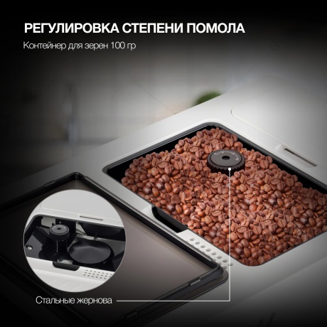 Кофемашина Hyundai HAM-4400 1350Вт белый/черный - фото 19