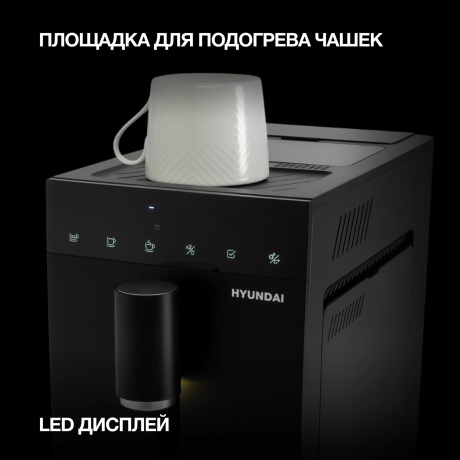 Кофемашина Hyundai HAM-4402 1350Вт черный - фото 19