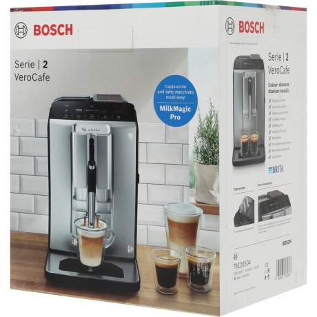 Кофемашина Bosch TIE20504 серебристый/черный - фото 12