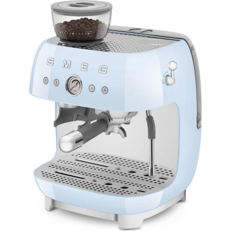 Кофемашина Smeg EGF03PBEU пастельный голубой - фото 1