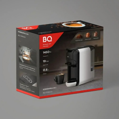 Каппсульная кофемашина BQ CM3000 черный/красный - фото 12