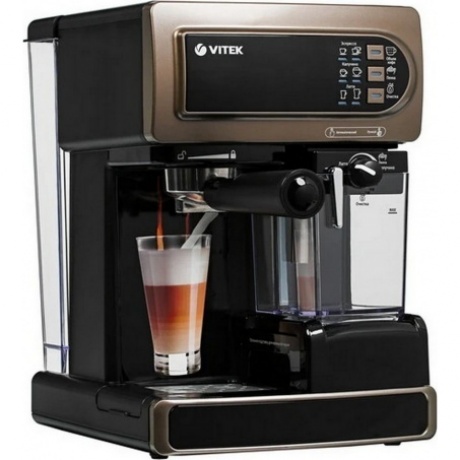 Кофеварка рожковая Vitek VT-1517 BN - фото 1