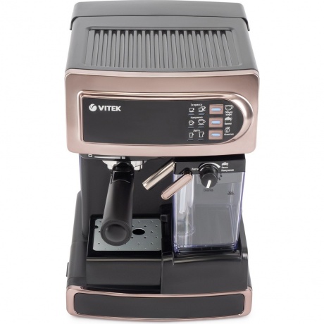 Кофеварка рожковая Vitek VT-1517 GD 1238Вт золотистый - фото 2