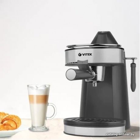 Кофеварка рожковая Vitek VT-1524 Gold 750Вт - фото 6